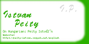 istvan peity business card